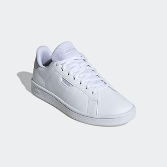 adidas Sneaker ADIDAS SPORTSWEAR URBAN COURT, Damen, Gr. 38,5, weiss (ftwwht, silvmt, silvmt), Synthetik, Schuhe Sneaker