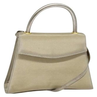 Ferragamo Pre-owned Nylon handbags - Dames - Pre-owned - Grijs - Maat: ONE Size Nylon