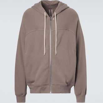 Rick Owens Felpa in jersey di cotone con cappuccio