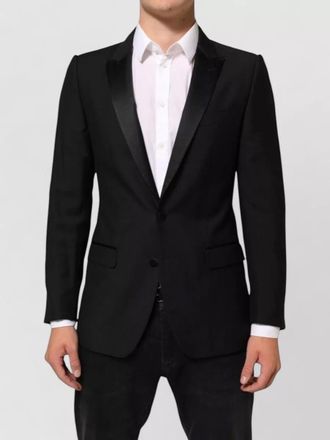 Dolce & Gabbana wool silk single-breasted suit blazer