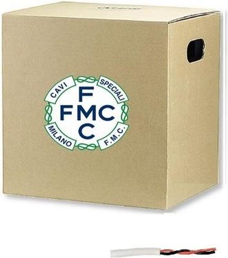 OEM Cavo Schermato Videocitofono Twistato Per Posa Esterna 2x1 100 Mt Cavidotto
