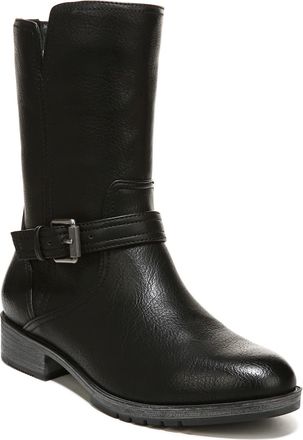 Naturalizer Womens Gloriah Moto Boot, Black, 9.5 Wide