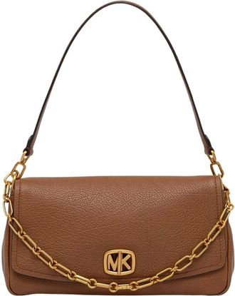 Michael Kors Bolso de hombro convertible Bryant grande de piel texturizada - Bags - Mujer - Marr&oacute;n - ONE SIZE