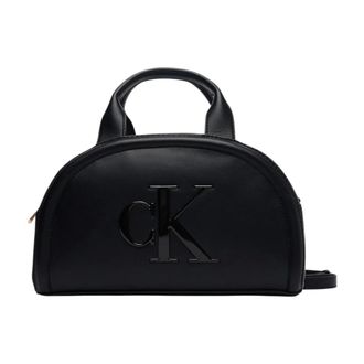 Calvin Klein Bold Dome Crossbody - Dames - Tassen - Zwart - Maat: ONE Size Zijde