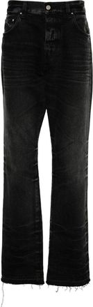 Amiri Release Hem straight-leg jeans - men - Cotton - 31 - Black