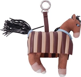Fendi Keyrings, unisex, Brown, Size: ONE SIZE Charm Cavallino