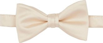 Brooklyn Brigade Mens Solid Satin Pre-Tied Bow Tie in Champagne at Nordstrom