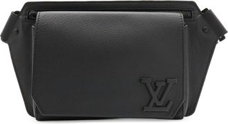 Louis Vuitton Black Noir Leather Sling Bag (Pre-Owned)