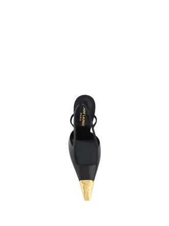 Saint Laurent Womens Pumps Jeanne Black Leather Upper: Lamb High Heel Shoes