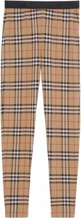 Burberry Beige Archief Leggings - Dames - Leggings - Bruin - XS - Broeken