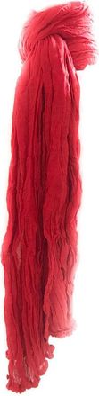 Generic Indian Cotton Crinkle Scarf plain Red