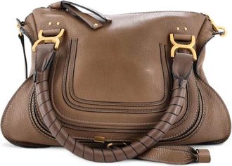 Chlo&eacute; Marcie kleine leren tas - Bruin