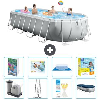 Intex Piscina Prism Frame Oval - 610x305x122 Cm - 9-piezas S639