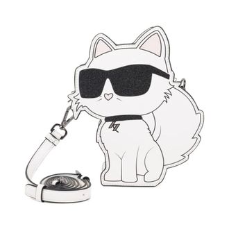 Karl Lagerfeld Cross Body Bags, female, White, Size: ONE SIZE Choupette Crossbody Bag