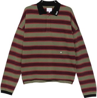 Rhude Striped Long-sleeve Polo Shirt