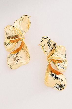 Anthropologie Modern Floral Post Earrings