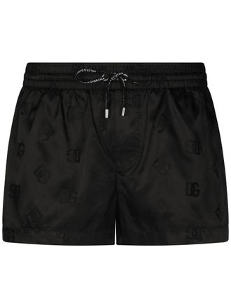 Dolce & Gabbana Costume da bagno DG Monogram jacquard - Nero