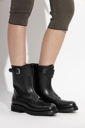Alexander McQueen Biker Ankle Boots, Womens, Black