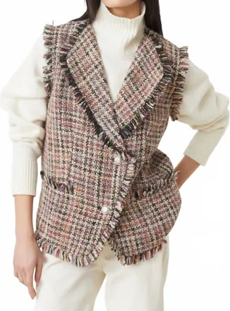 Suncoo Divy Vest In Rouge