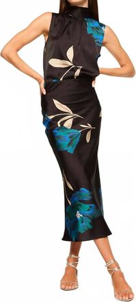 Misa Fay Skirt In Night Shade Floral