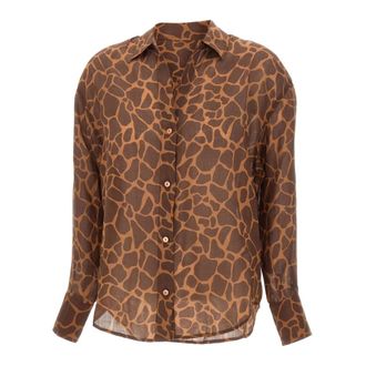 MC2 Saint Barth Shirts, female, Brown, Size: M Cristal Shirt