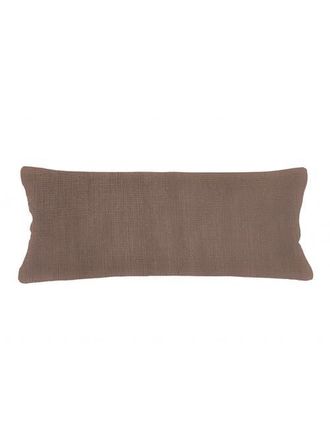 Anaya with Love So Soft Linen Body Pillow with Down Alternative Insert in Mocha Brown at Nordstrom, Size 20X54