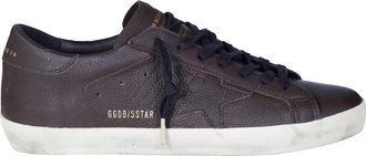 Golden Goose Super Star Textured Leather Low-Top Sneakers