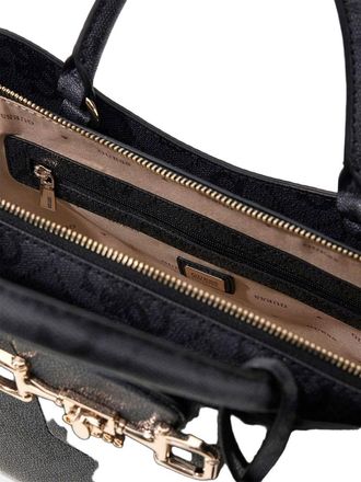 Guess Womens Satchel Coal Logo Polyurethane Satchel-bags