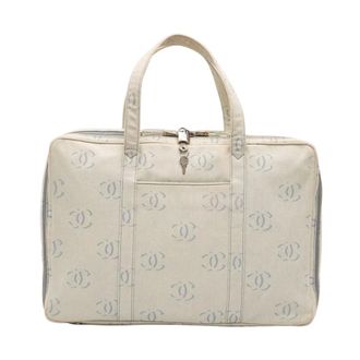 Chanel Pre-owned Printed Top Handle Bag - Dames - Pre-owned - Beige - Maat: ONE Size