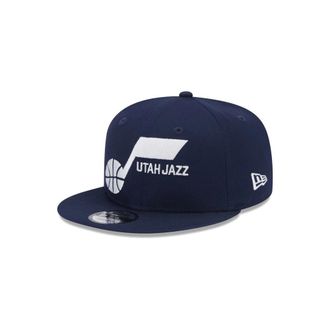 New Era Utah Jazz NBA Patch 9Fifty Pet - Heren - Petten - Blauw - M/L - Accessoires