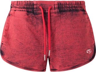 Diesel Shorts de mezclilla - Shorts - Mujer - Rojo - M