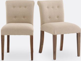 Sohome Set van 2 stoelen met gecapitonneerde rugleuning, Adélia