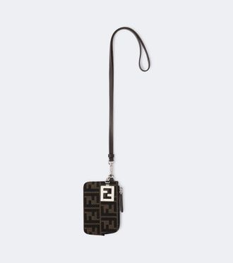 Fendi FF coin purse with strap