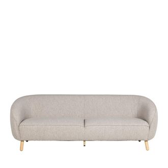 DRAWER Sof&aacute; de 3 plazas en tejido rizado - Beige