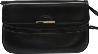 Bally Black Leather Shoulder Bag (Pre-Owned)