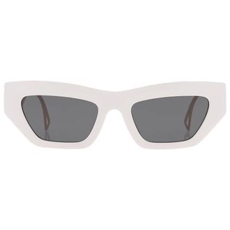Versace Dark Grey Irregular Ladies Sunglasses VE4432U 401/87 53