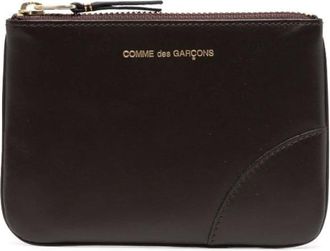 Comme Des Gar&ccedil;ons Portafoglio in Pelle Marrone con Cerniera - - Accessories - unisex - Marrone - ONE SIZE