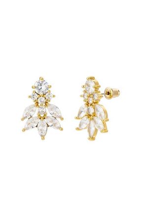 Untamed Petals Carla Crystal Stud Earrings in Gold at Nordstrom