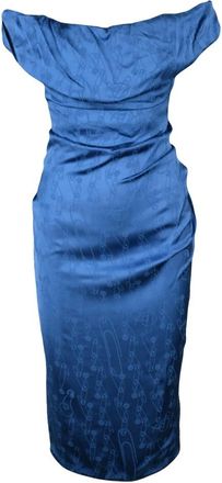 Vivienne Westwood Ginnie Pencil Dress - Dames - Casual kleedjes - Blauw - S - Kleedjes