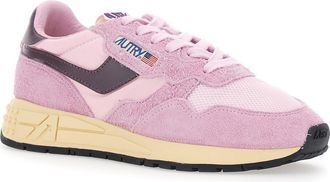 Autry Womens Sneakers Reelwind Ut Pink Leather Trainers
