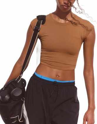 Free People Never Better Ultra Light Tee In Twig