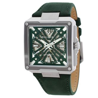 Bulova Series X Automatic Green Dial Mens Watch 98A343