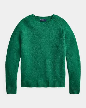Polo Ralph Lauren Men & apos;s Suede-Patch Wool-Cashmere Sweater