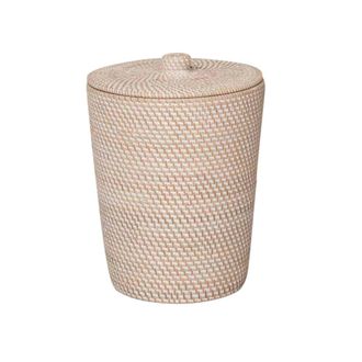 Wanda Collection Cubo de basura para cuarto de ba&ntilde;o de fibra vegetal