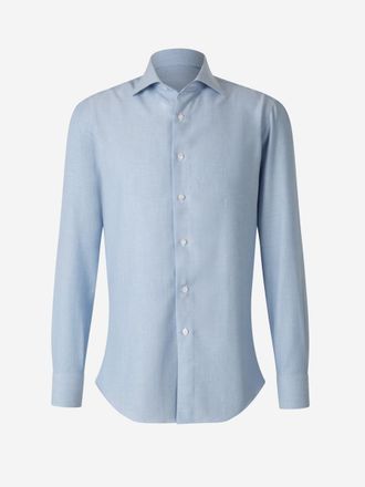 Fray Cotton & Cashmere Shirt