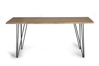 Giner&Colomer Mesa de comedor en madera acacia natural 6 plazas