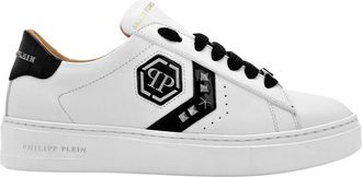 Philipp Plein Arrow Force Lo-Top Sneakers - Dames - Sneakers - Wit - 39 EU - Leer - Schoenen