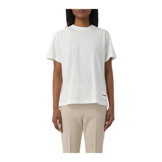 Jil Sander T-Shirts, female, White, Size: XS Short Sleeve Crew Neck TShirt