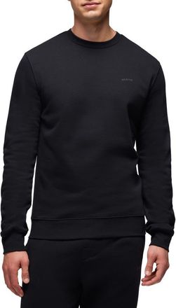 Prana Fleece Crewneck Sweatshirt in Black at Nordstrom, Size Xx-Large