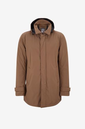 Herno Daunengef&uuml;tterter Parka mit Kapuze 2 Layer Windstopper